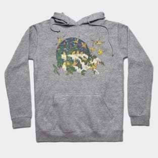 Snowbirds, Holly, and Snow - Christmas Hoodie